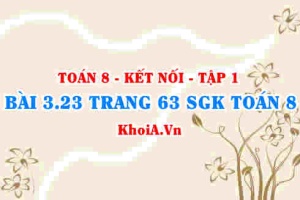Bài 3.23 trang 63 SGK Toán 8 tập 1 Kết nối tri thức